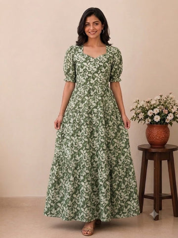 MFS114 Peacock Height maxi frock
