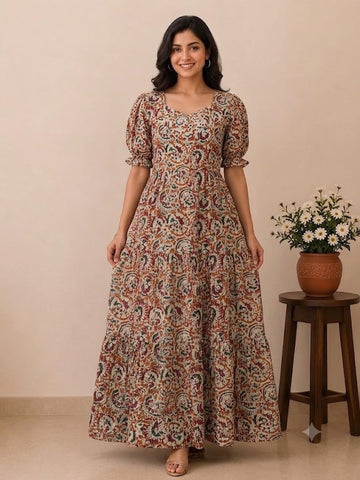 MFS116 Peacock Height maxi frock