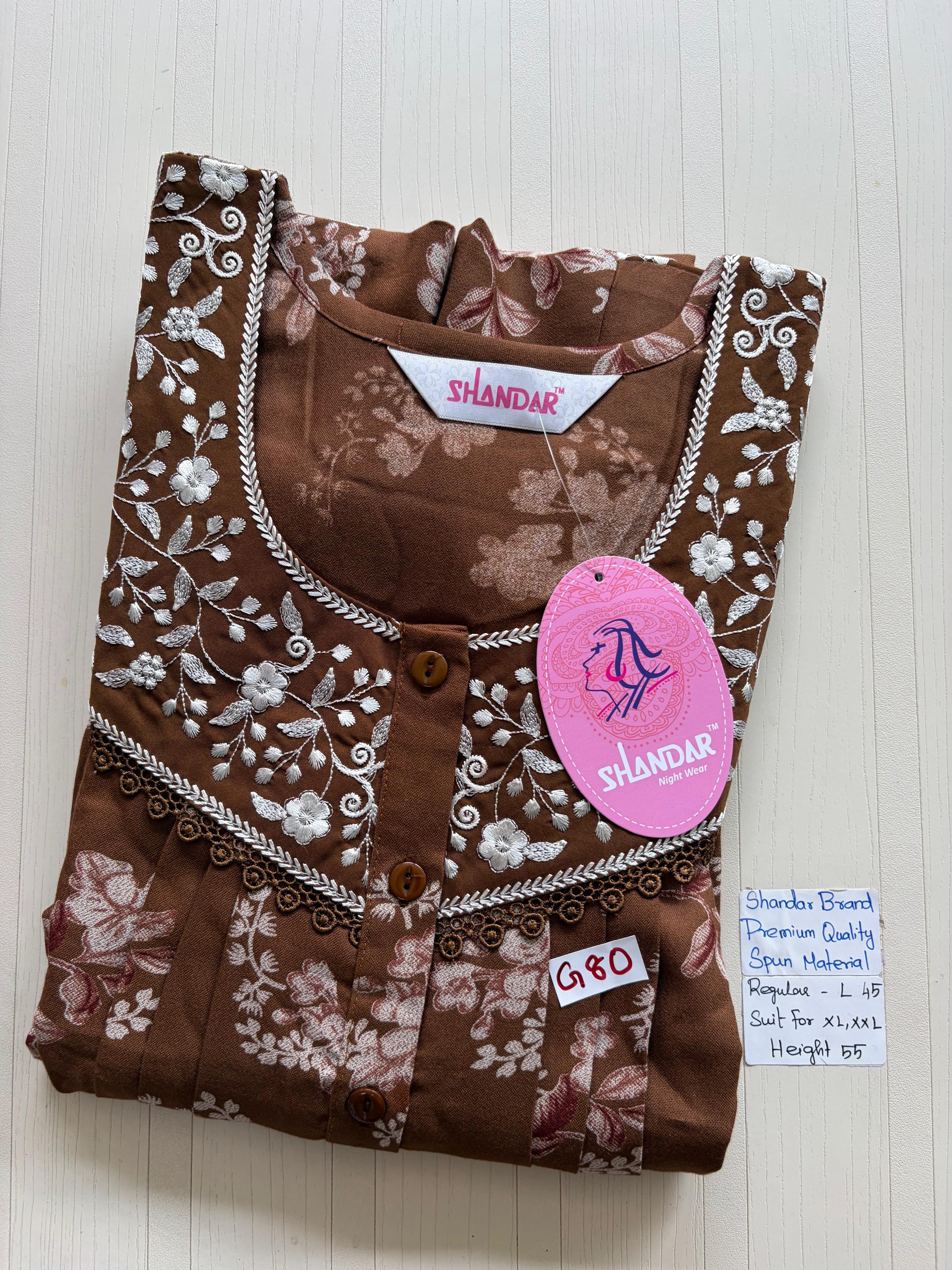 BSS190 Shandar Spun Nighty