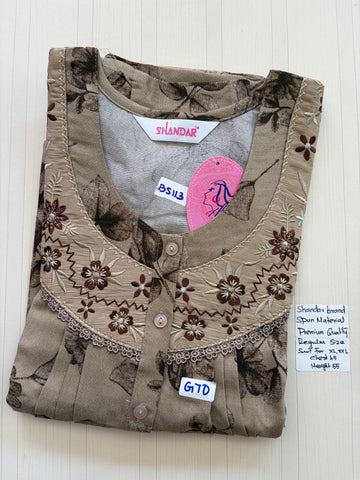 BSS193 Shandar Spun Nighty