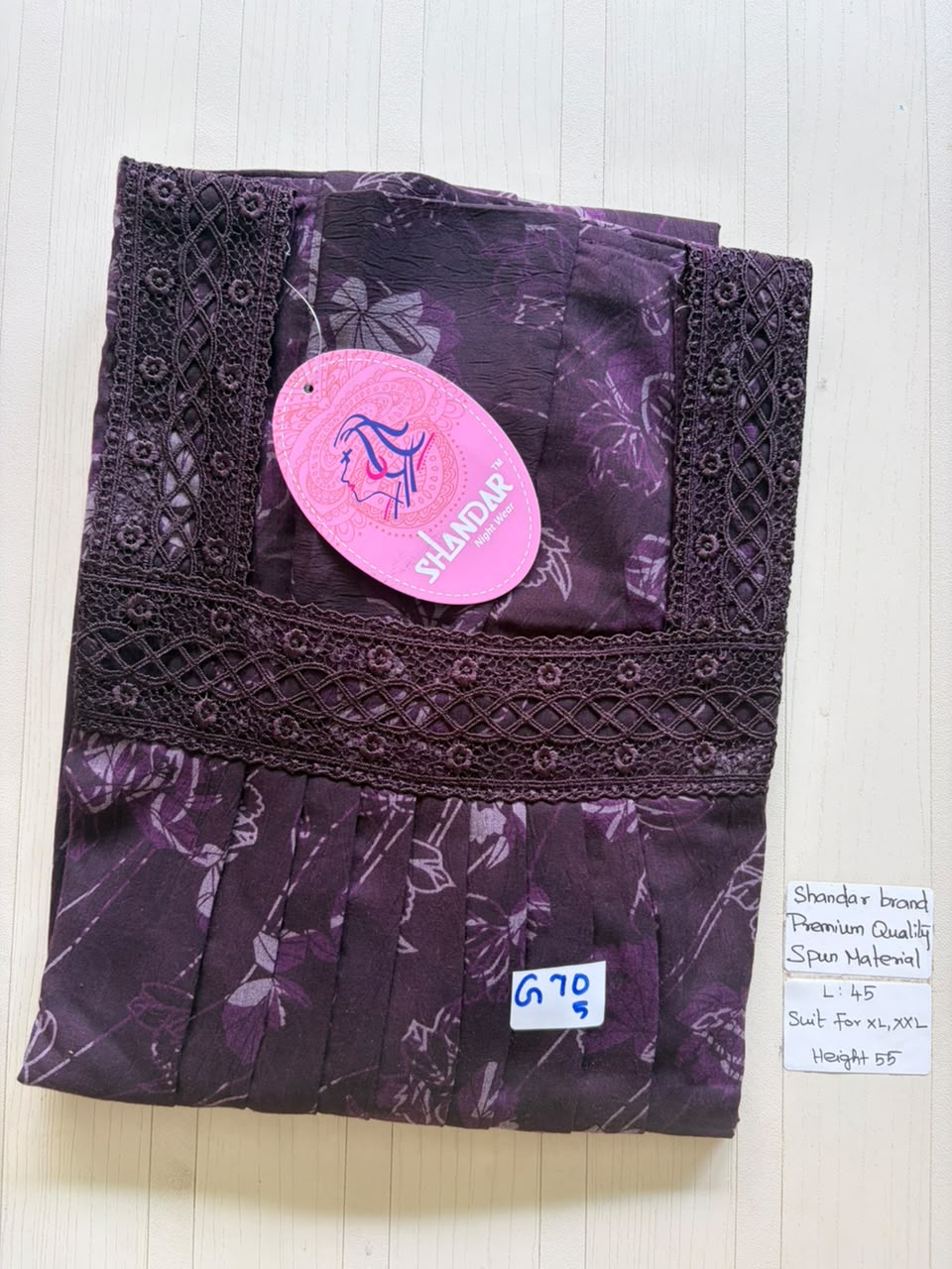 BS260 Shandar Spun nighty
