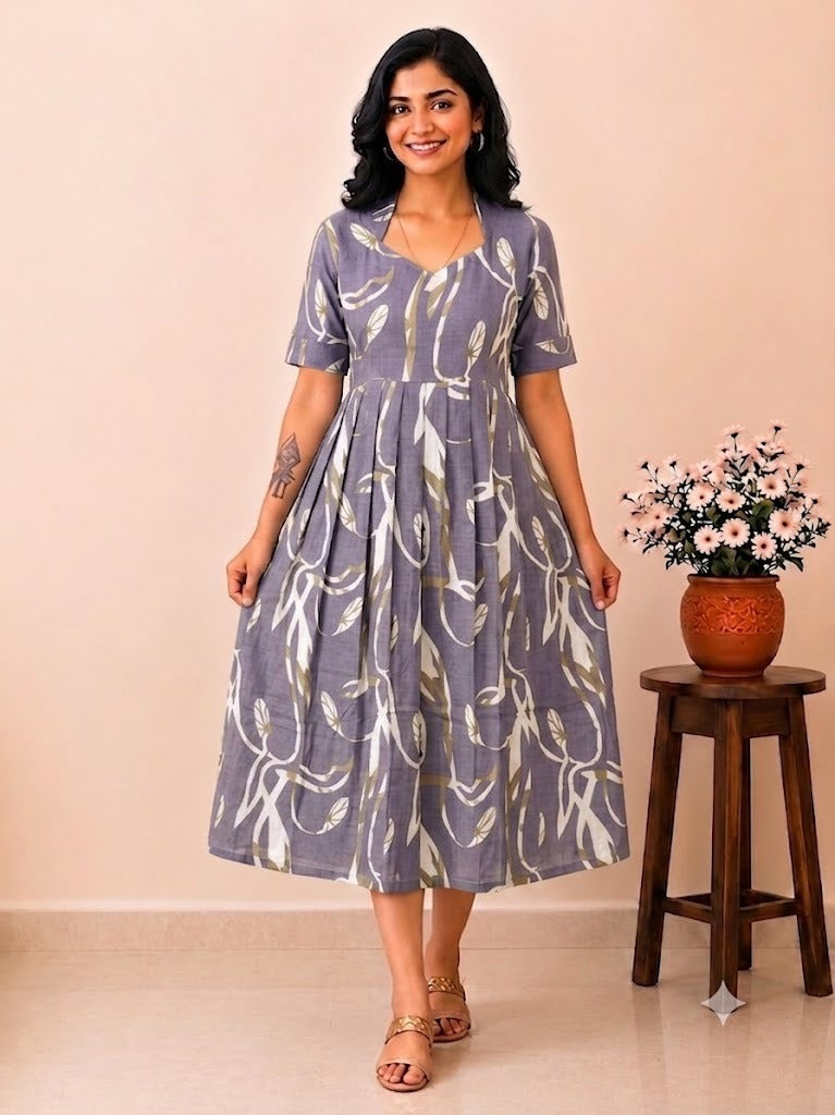 MFS5019 Peacock maxi frock MM1