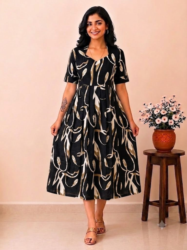 MFS5018 Peacock maxi frock MM1