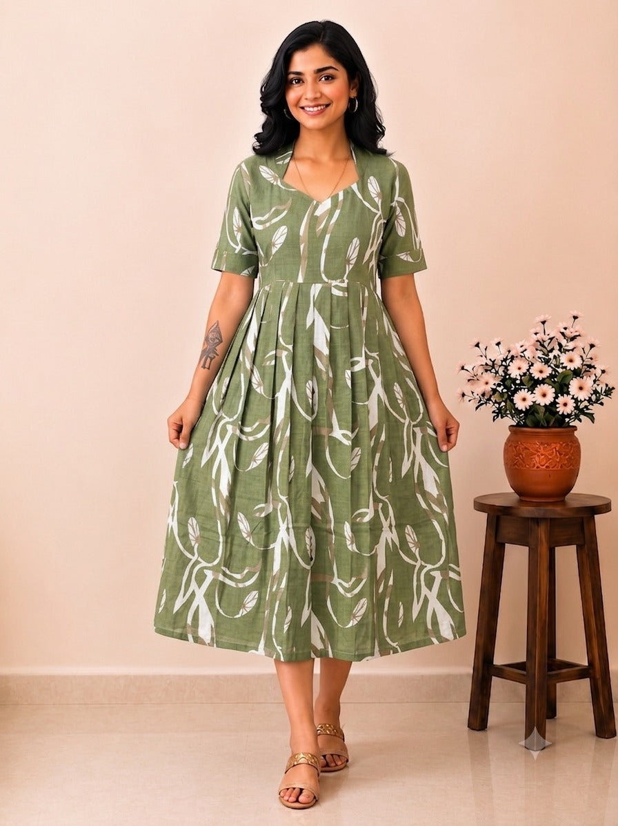 MFS5017 Peacock maxi frock MM1