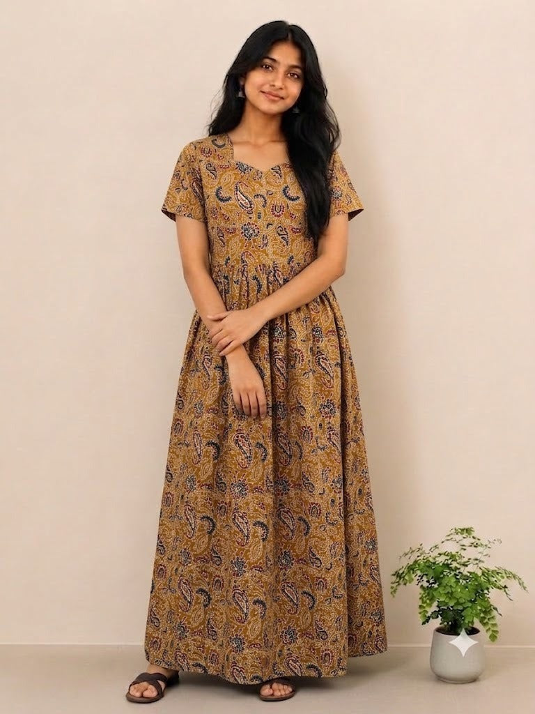 MFS134 Peacock Height maxi frock YY1 YY2