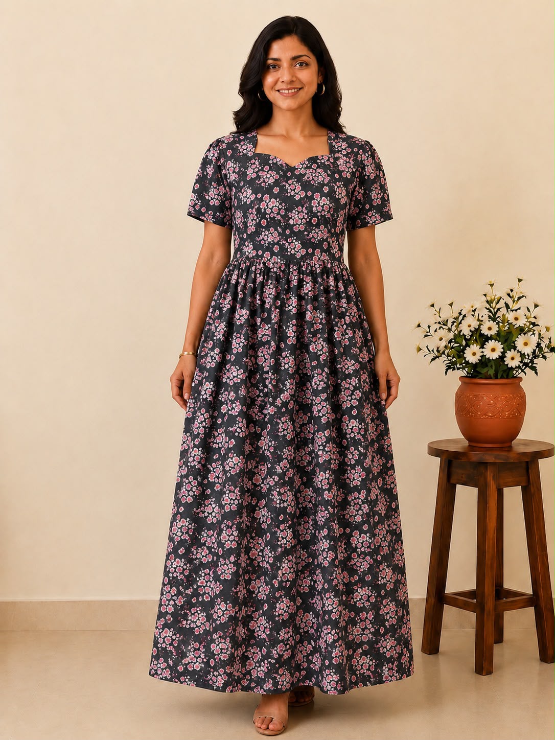 MFS147 Peacock Height maxi frock YY1 YY2