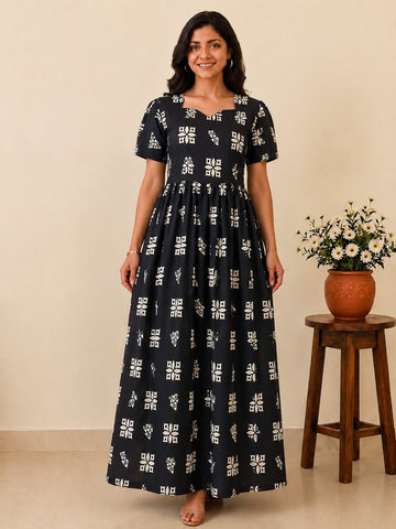 MFS152 Peacock maxi frock YY1