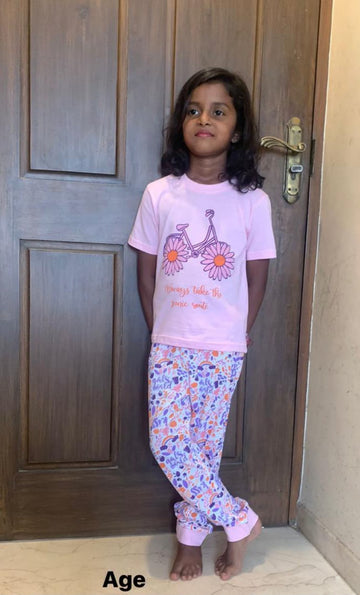 GKS021 GIRL KIDS SHORTS SET
