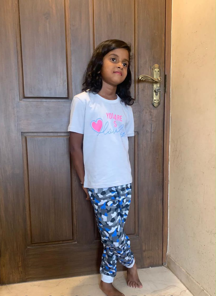 GKS022 GIRL KIDS SHORTS SET