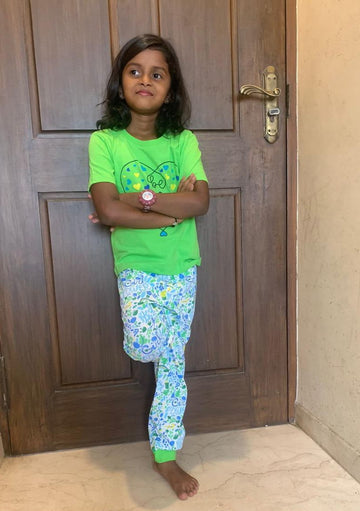 GKS026 GIRL KIDS SHORTS SET
