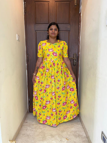 MFS176 Peacock maxi frock YY1