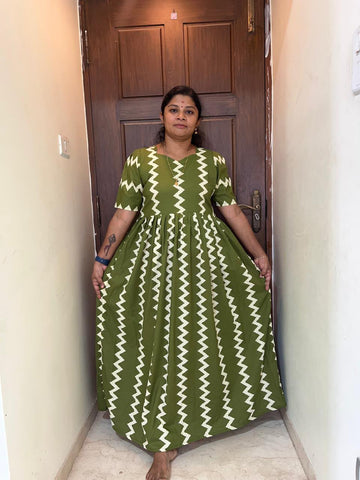 MFS185 Peacock maxi frock YY1