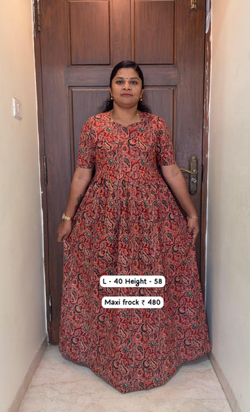 MFS212 Peacock maxi frock YY1 YY2
