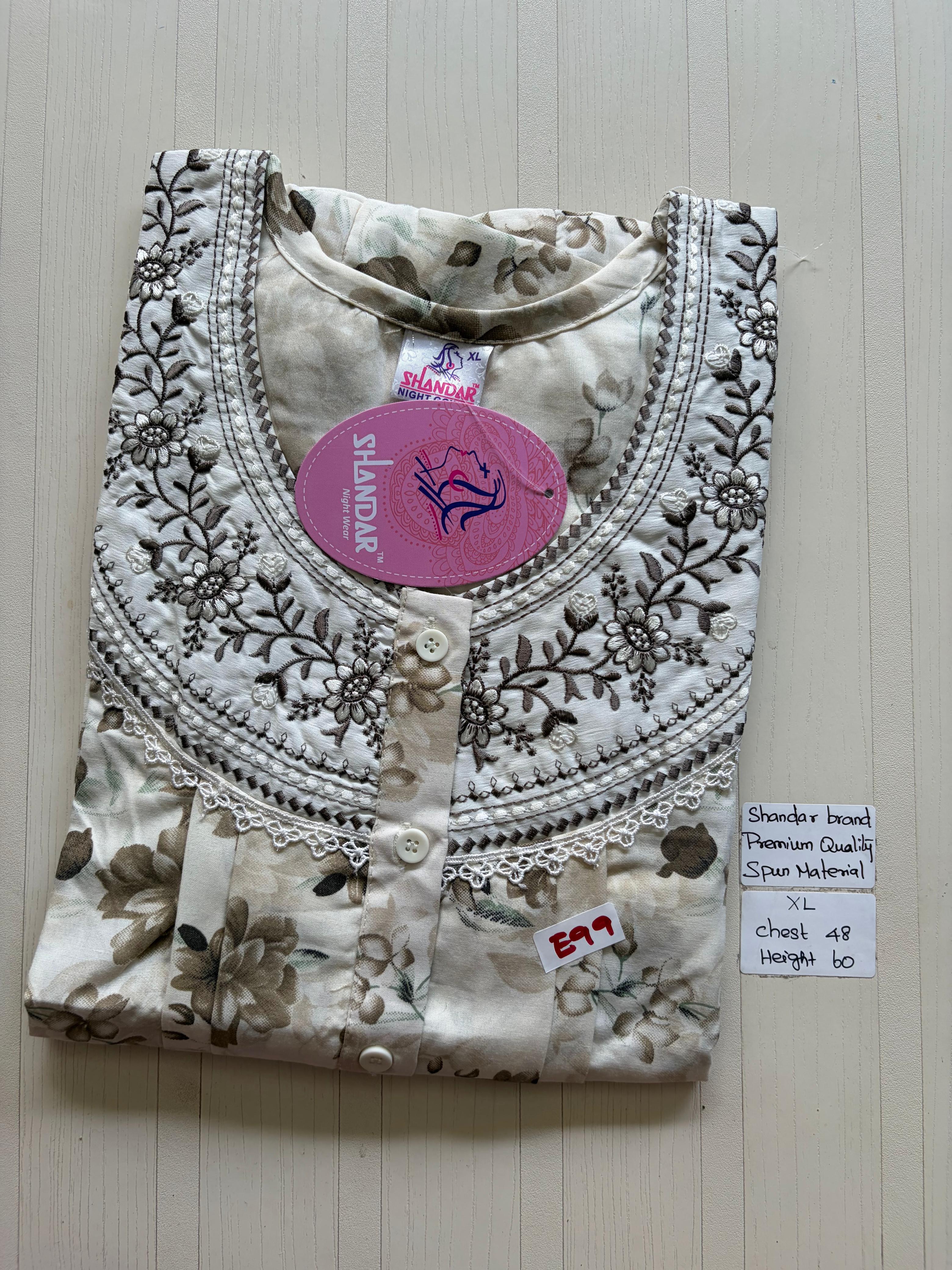 CSS 313 Height Shandar Spun nighty