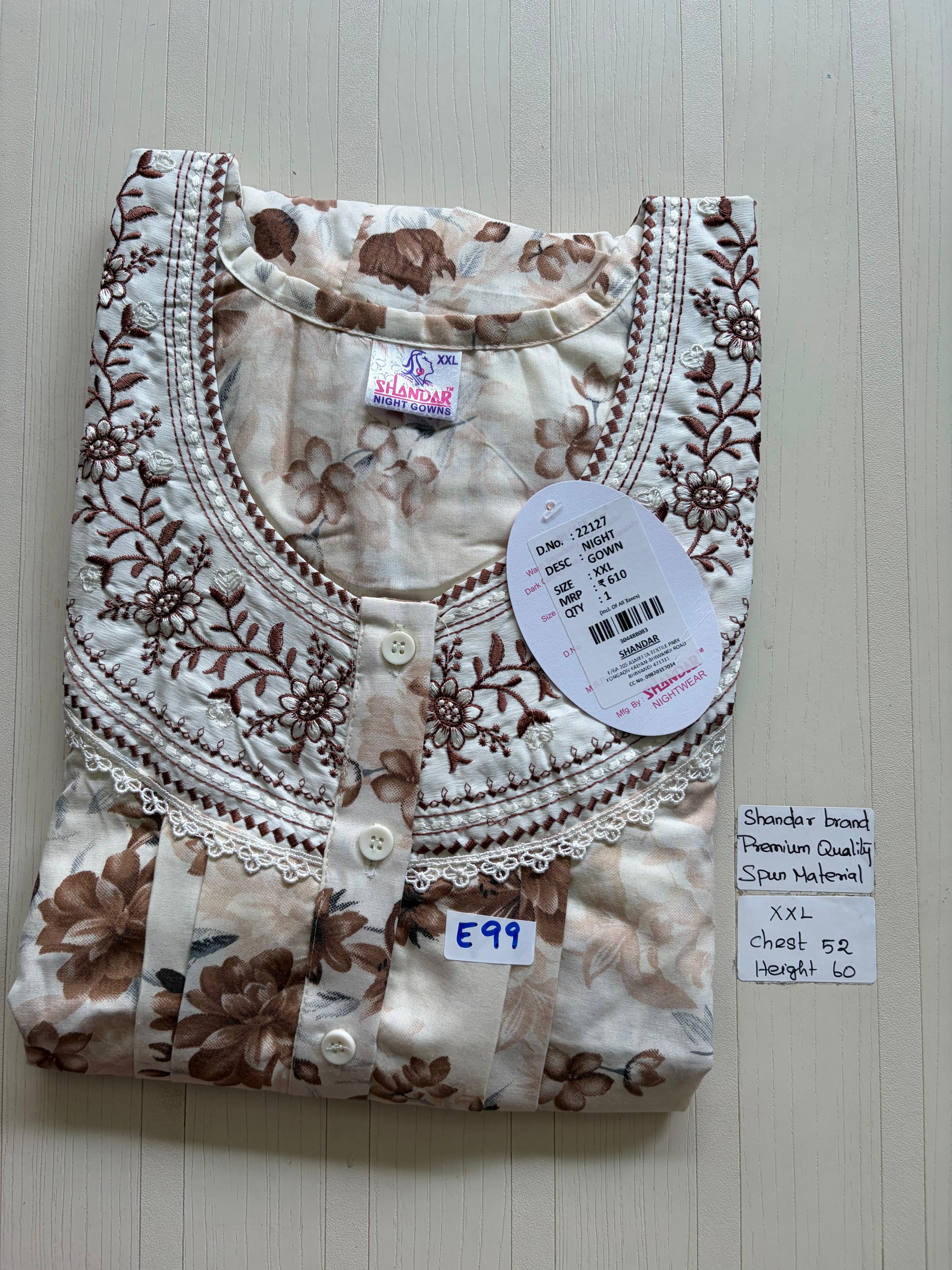 DSS 268 Height Shandar Spun nighty