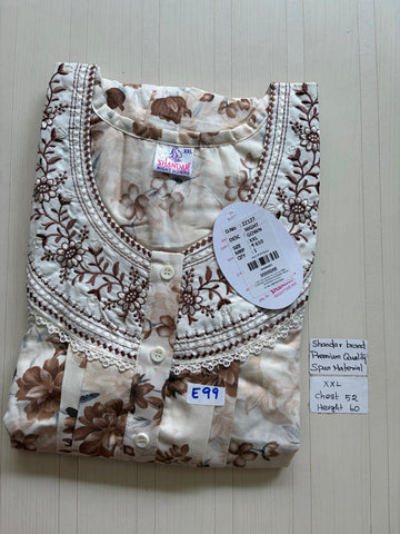 DSS 268 Height Shandar Spun nighty