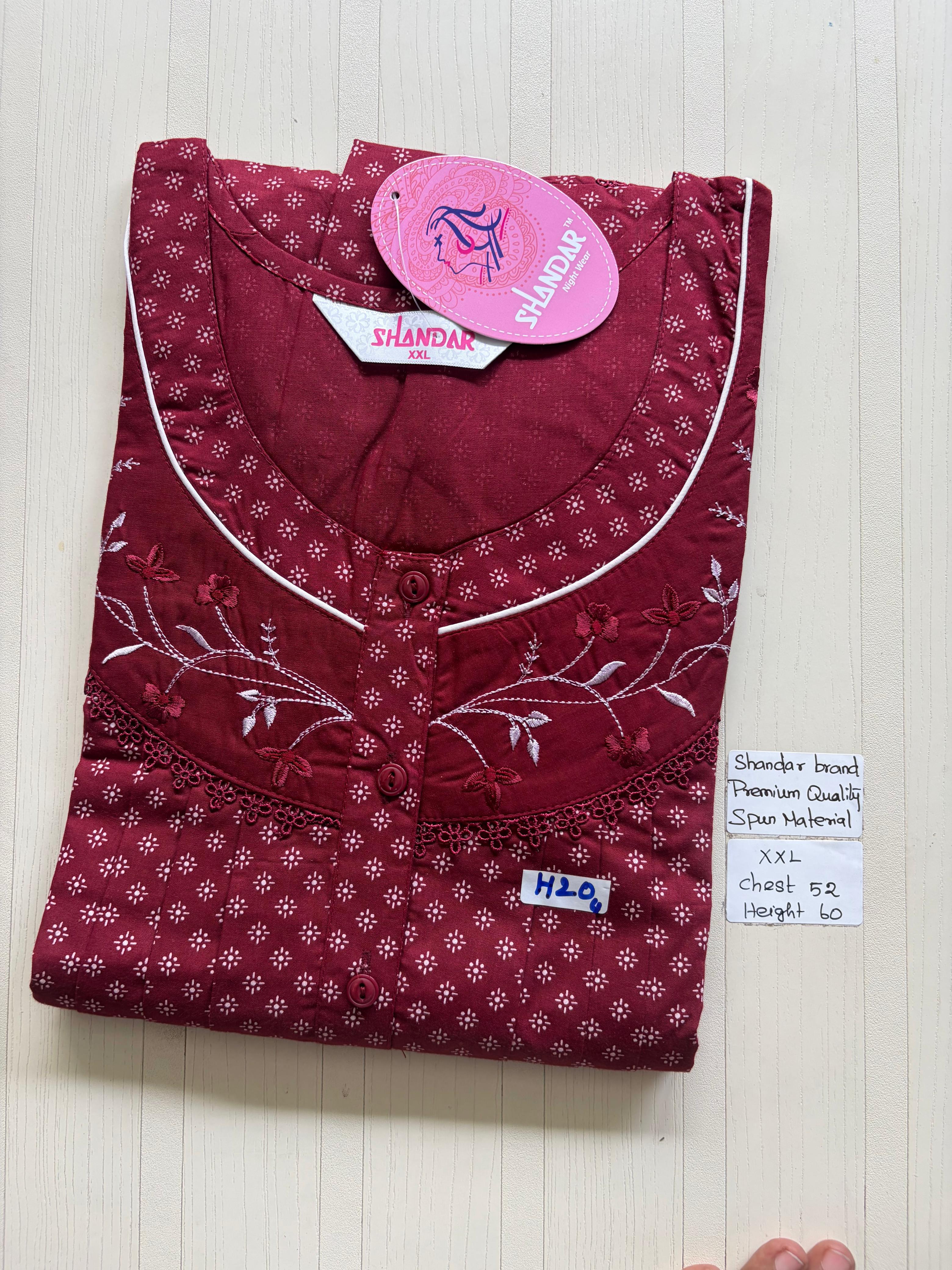 DSS 270 Height Shandar Spun nighty