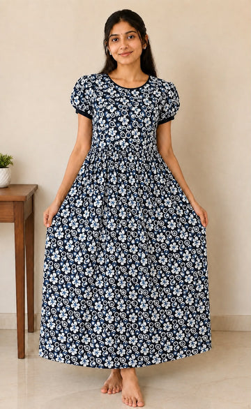 MFS 275 Peacock maxi frock YY1