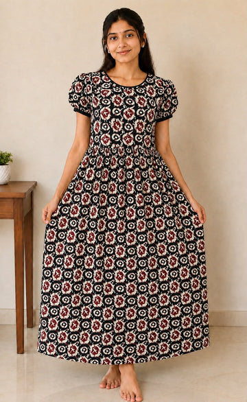 MFS 280 Peacock maxi frock YY1