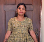 MFS 481 Peacock Height Kalamkari maxi frock YY1 YY2