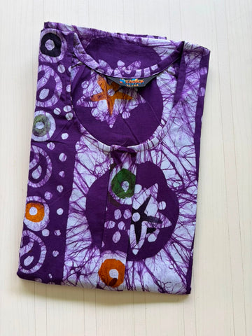AASZ 195 Height Peacock Zip Nighty BP CPS