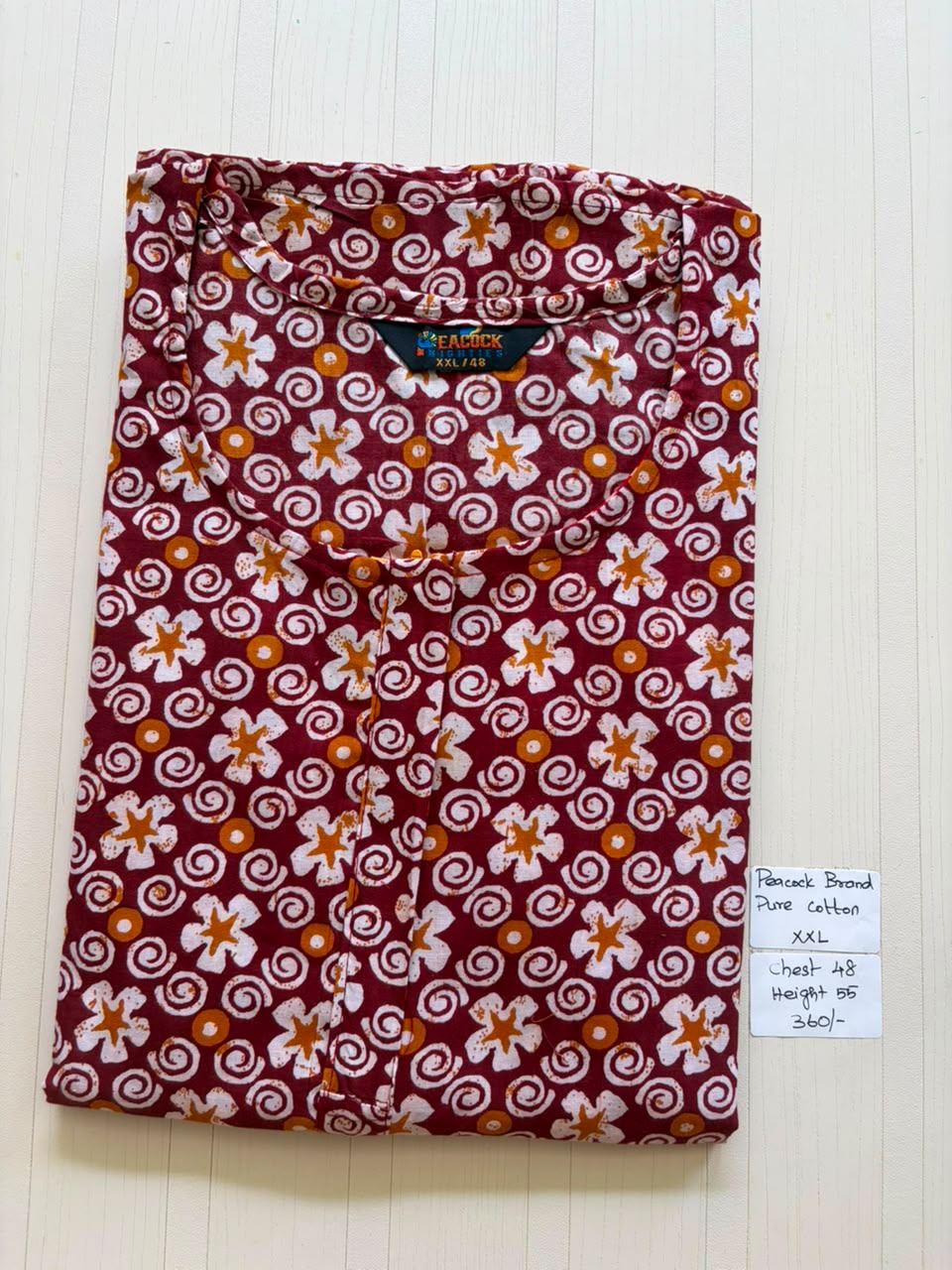 AASZ 109 Peacock Zip Nighty DPS