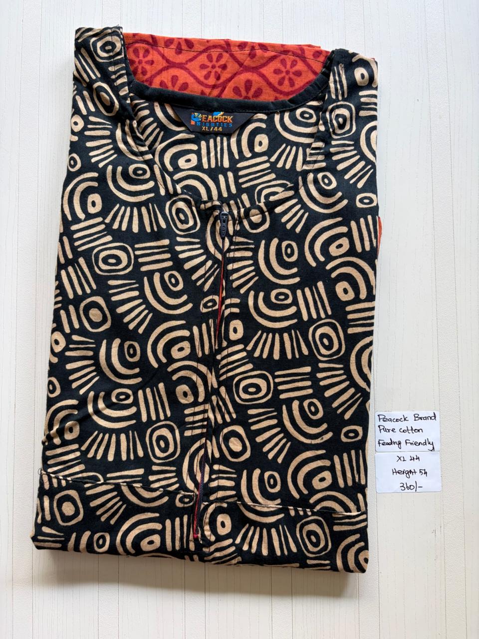 AASZ 142 Peacock Zip Nighty CPS