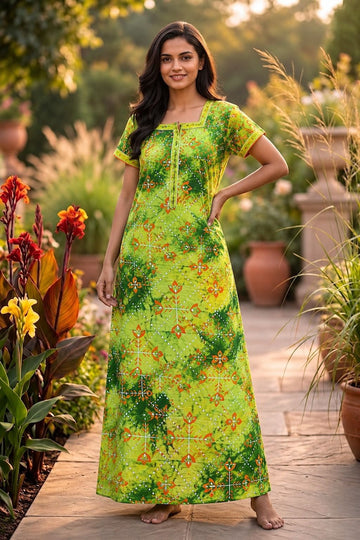AASZ 144 Peacock Zip Nighty CPS