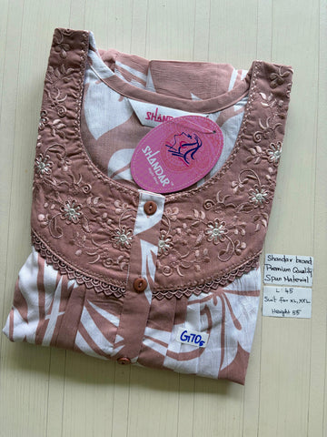 BSS 742 Shandar Spun nighty