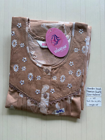 BSS 745 Shandar Spun nighty