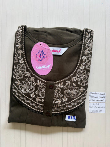 BSS 682 Shandar Spun nighty