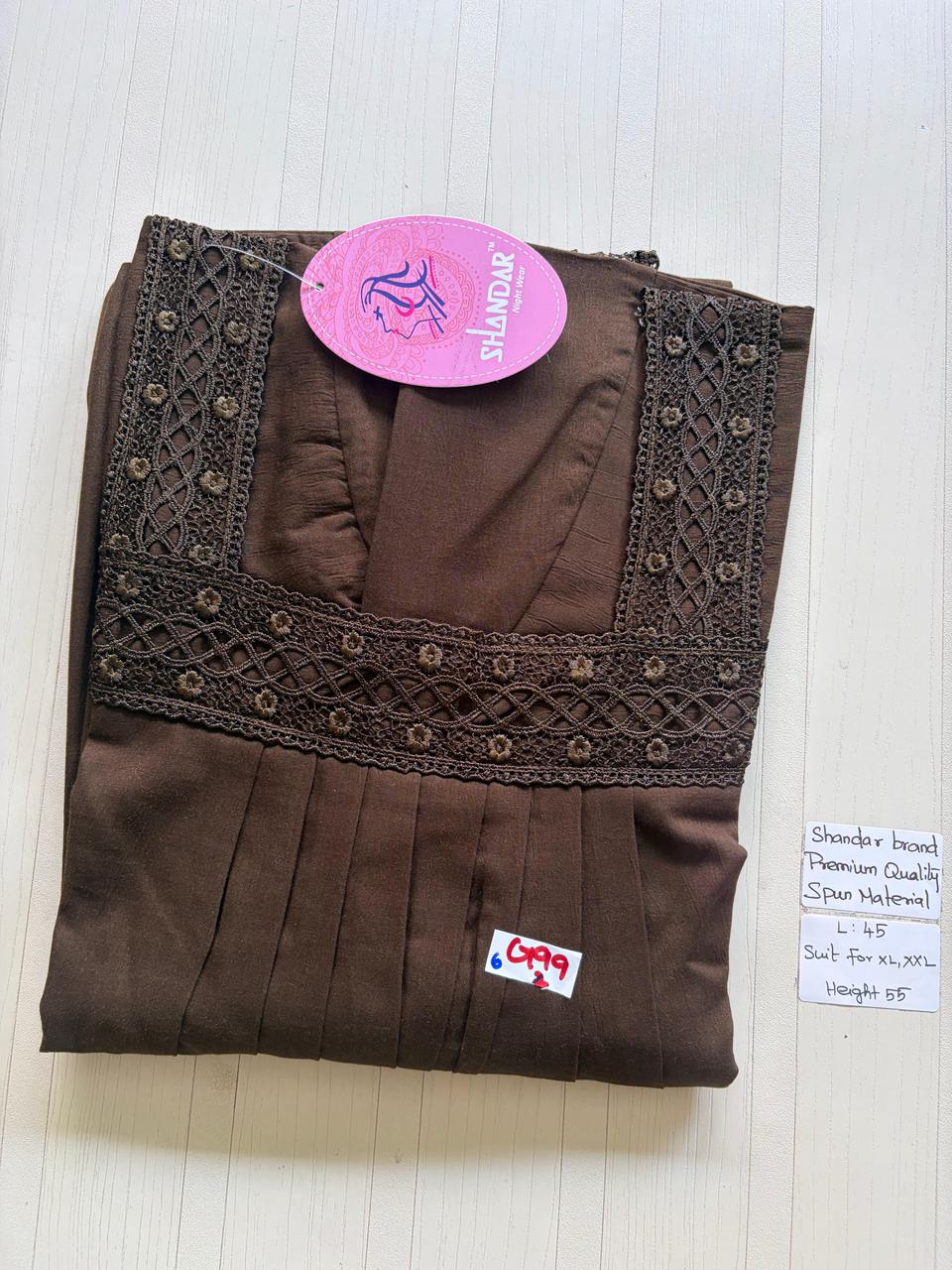 BSS 747 Shandar Spun Nighty XX1