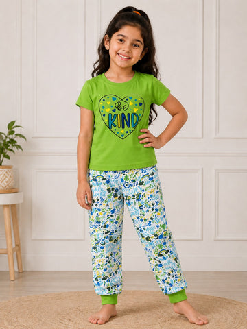 GKS026 GIRL KIDS SHORTS SET