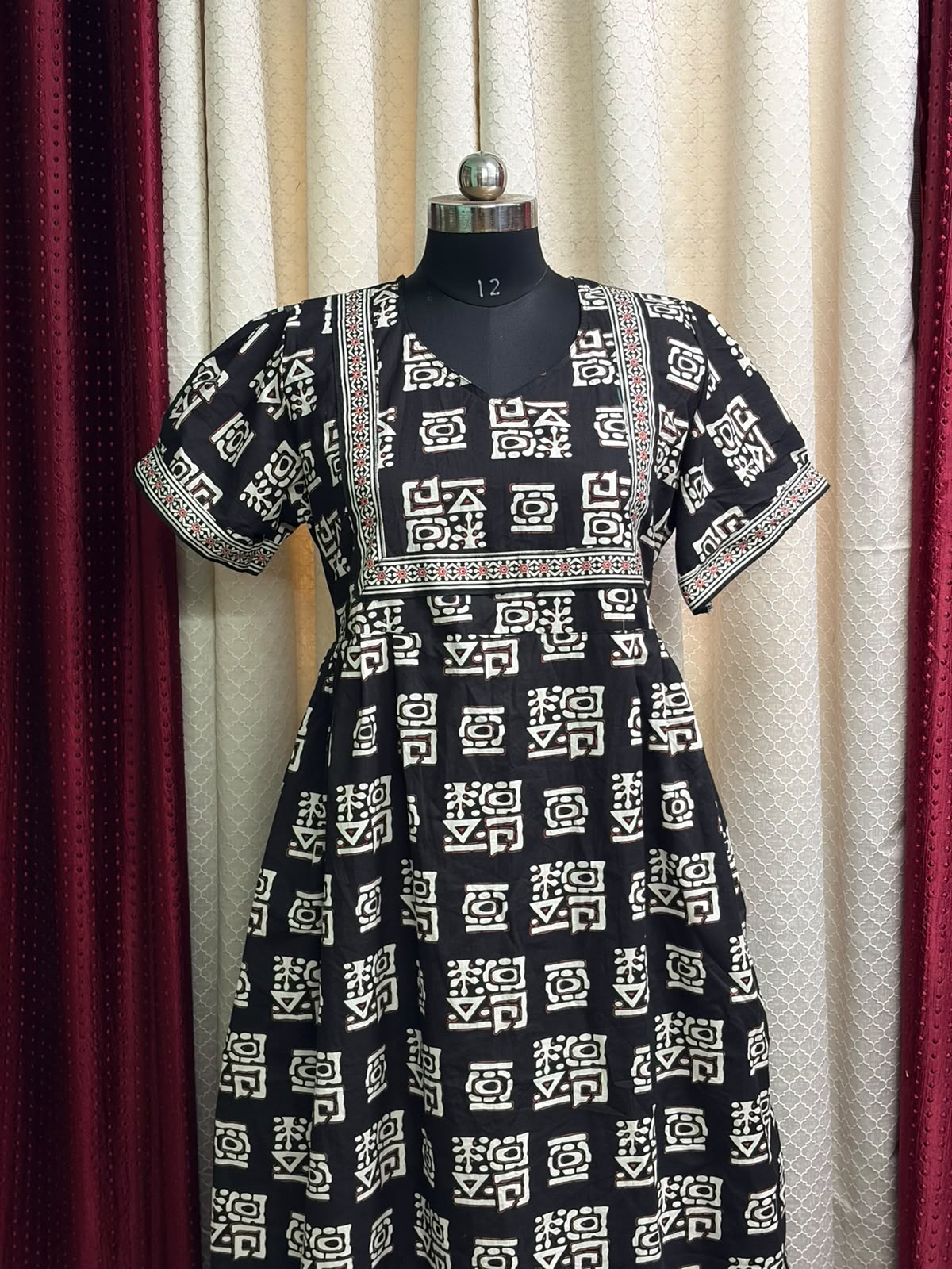MFS 495 Peacock Height Pure Jyothi Cotton maxi frock YY1 YY2