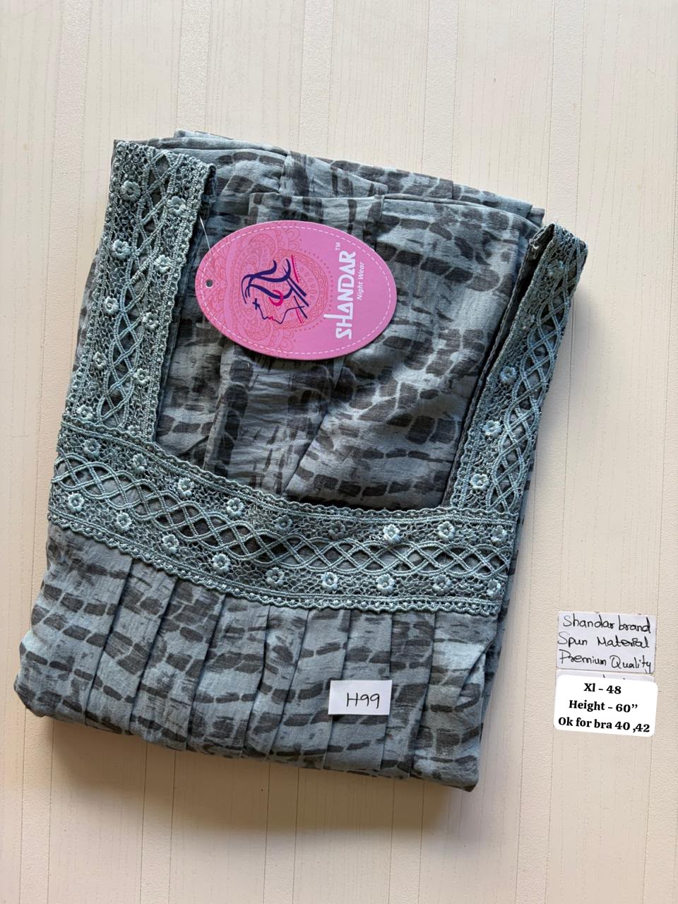 CSS 448 Height Shandar Spun nighty
