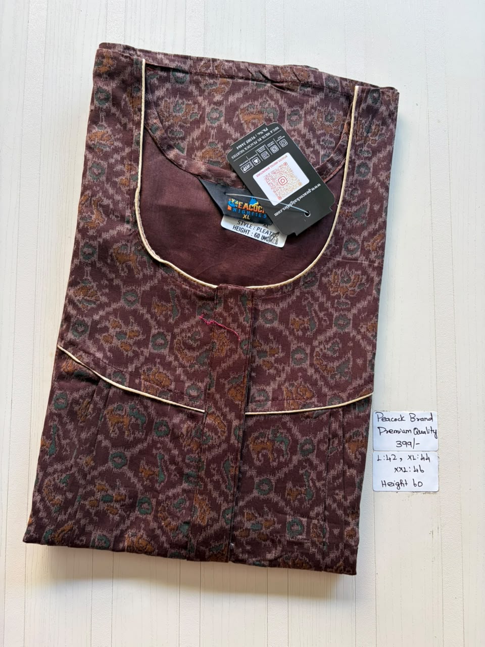 AAS5187 Height Peacock pleats Zip premium quality BP HP DD CPS