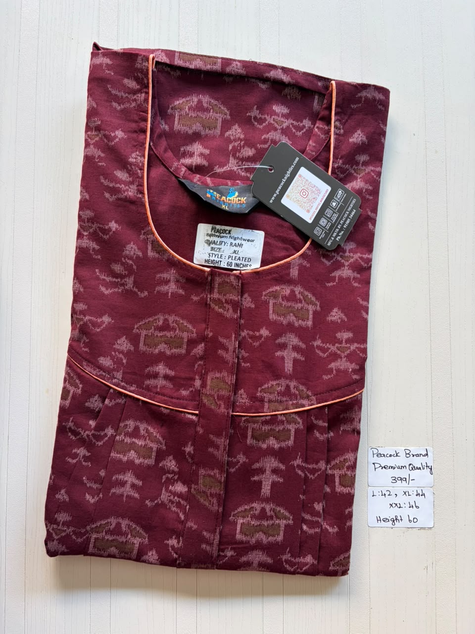 AAS5189 Height Peacock pleats Zip premium quality BP HP DD CPS