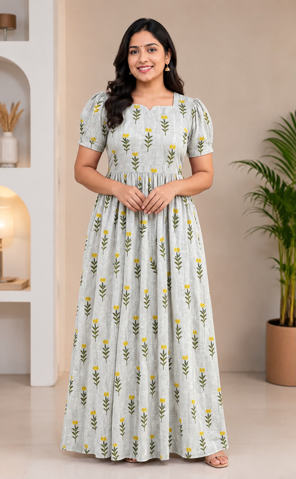 MFS 502 Height Peacock maxi frock YY1 YY2