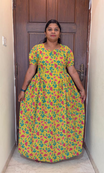 MFS 477 Height Peacock Feeding Maxi Frock FM1 YY1 YY2