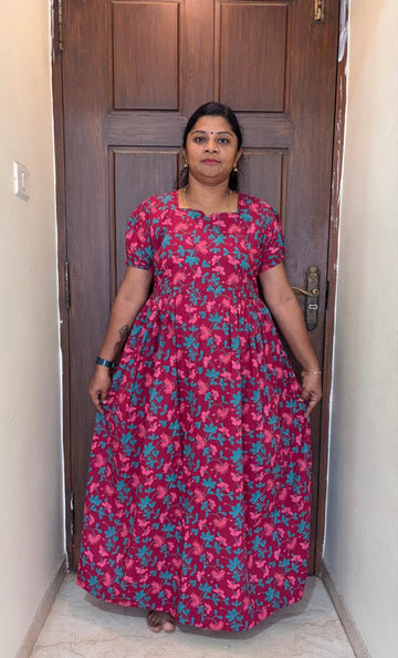 MFS 475 Height Peacock Feeding Maxi Frock FM1 YY1 YY2