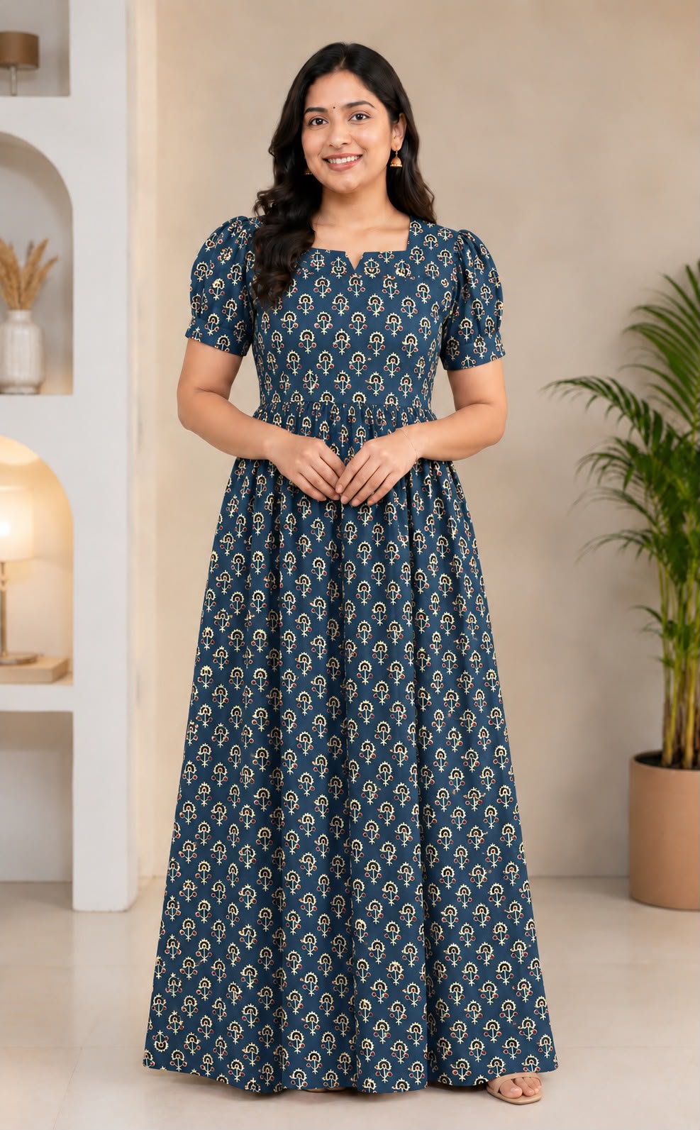 MFS 481 Height Peacock Maxi Frock YY1 YY2