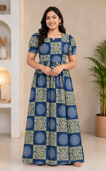 MFS 483 Height Peacock Maxi Frock YY1 YY2