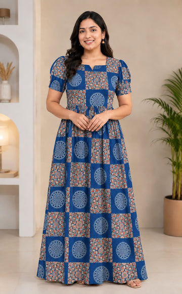 MFS 484 Height Peacock Maxi Frock YY1 YY2
