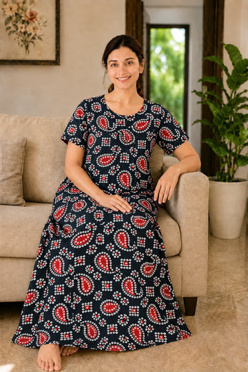 AASBP 315 Peacock Pleats Zip Nighty BP CPS