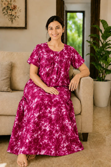 AASBP 316 Peacock Pleats Zip Nighty BP CPS