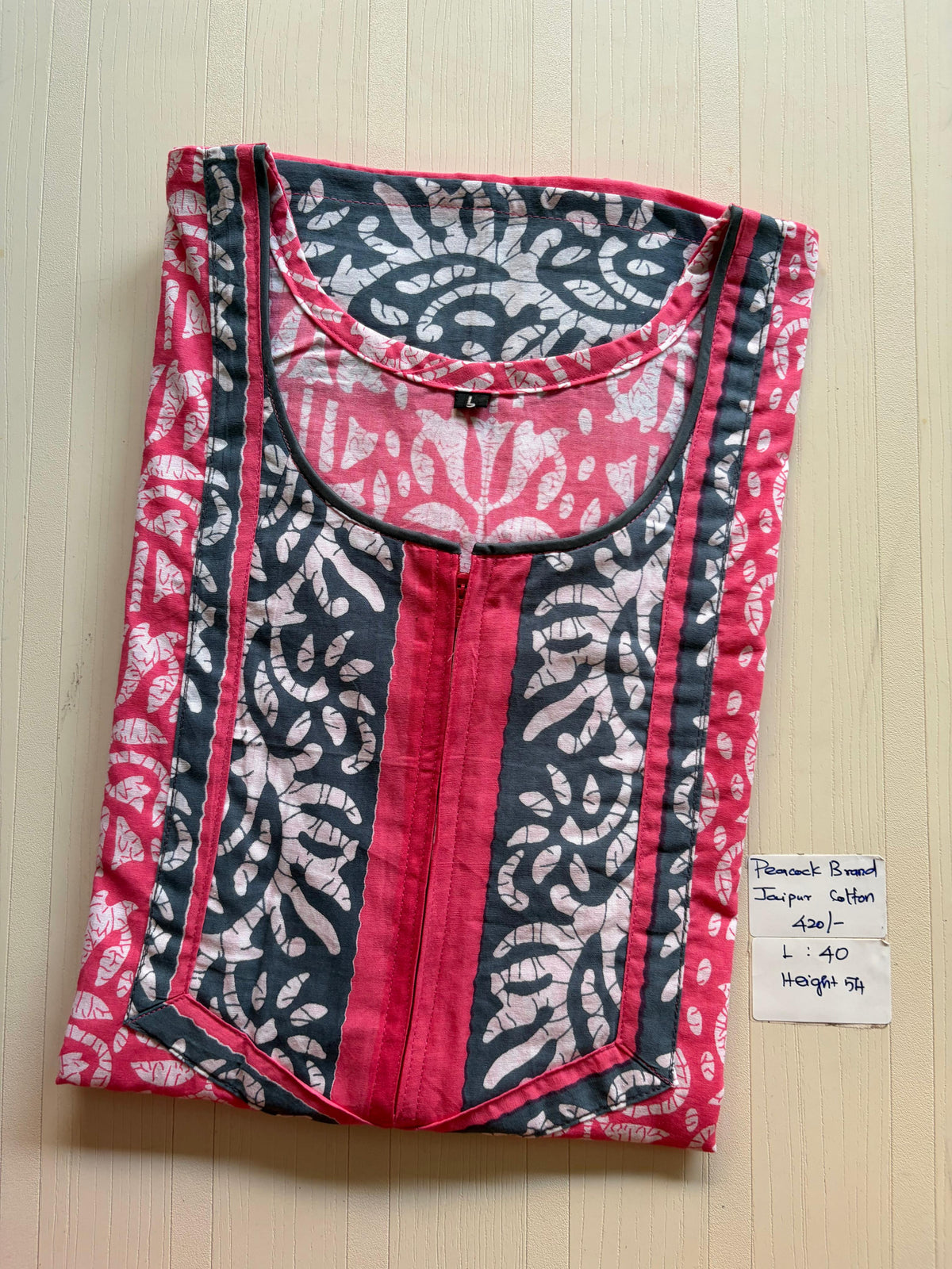 AASZ 383 Peacock Zip Nighty BP RR1 BPS
