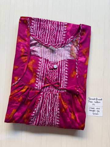 PN 323 Peacock Pleats no Zip Nighty BP CPS