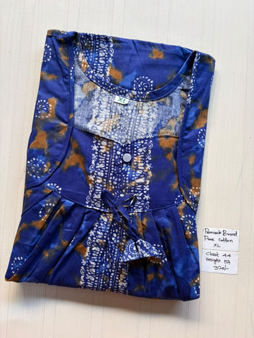 PN 327 Peacock Pleats no Zip Nighty BP CPS