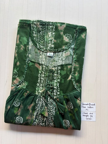 PN 328 Peacock Pleats no Zip Nighty BP CPS