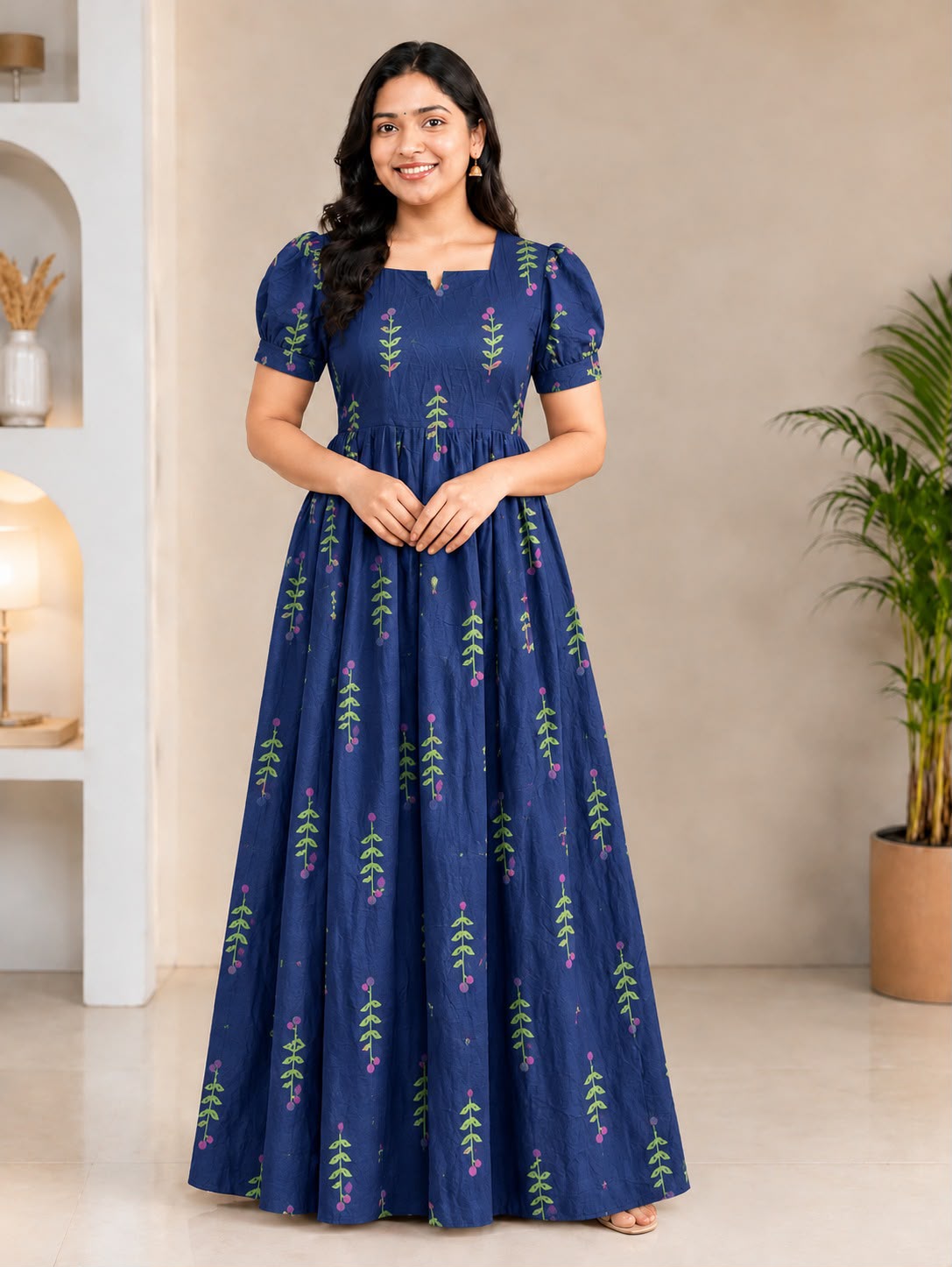 MFS 490 Peacock Maxi Frock YY1